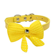 Wool Knitted Bow Pet Collar product photo 10 at CovePaws