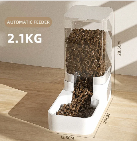 Pet Water Fountain and Food Dispenser