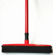 Pet Hair Rubber Broom and Carpet Rake product image for dogs and cats at CovePaws