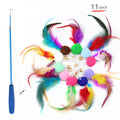 Retractable Cat Feather Wand Toy