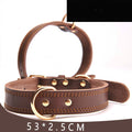Adjustable Leather Dog Collar product photo 2 at CovePaws