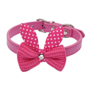 Wool Knitted Bow Pet Collar product photo 12 at CovePaws
