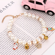 Hand Woven Pearl Cat Collar product photo 7 at CovePaws