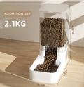 Pet Water Fountain and Food Dispenser