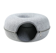 Wool Felt Cat Tunnel Bed